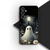 for OPPO A80 A18 A16 A40 A17 A15 A38 A78 A79 A54 A57 A12 A60 4G 5G Phone Cover Case with Little Ghost Halloween Pumpkin Flower