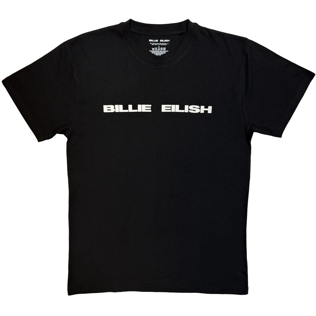 Billie Eilish Unisex T-Shirt Logo Mono Black (M)