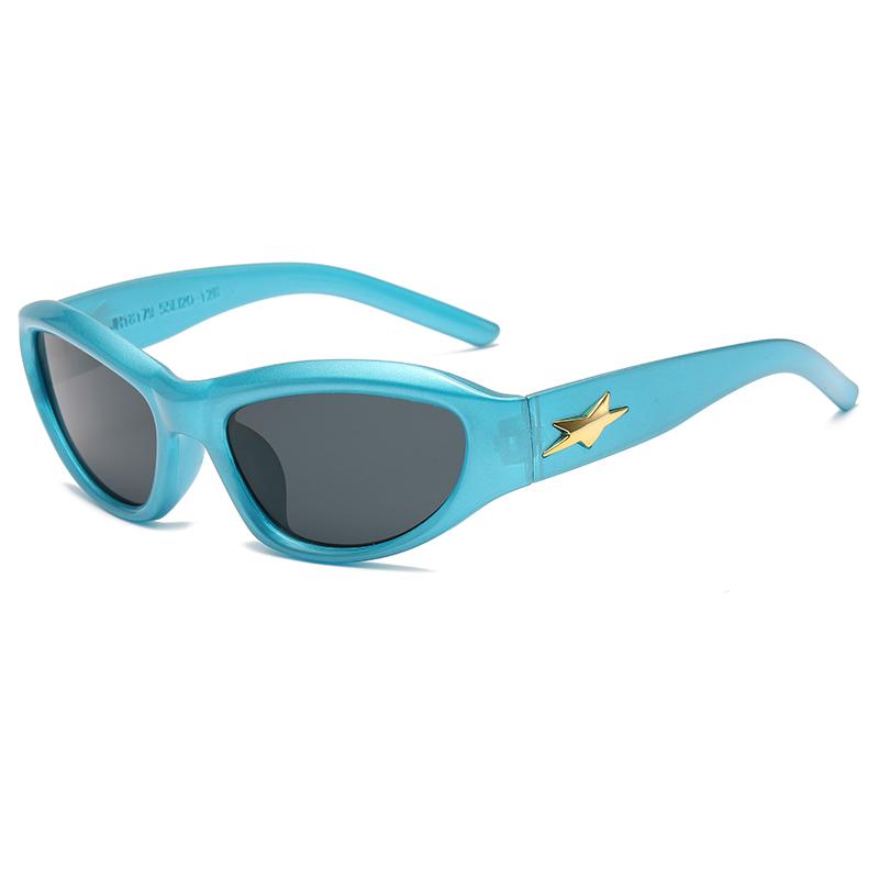 Y2k Cat Eye Sunglasses UV400 Protection Unisex Steampunk Fashion Shades for Women Men Outdoor Sports