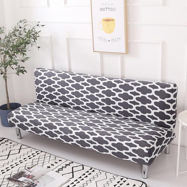 String Printed Folding Sofa Furniture Bed Cover Sofa Protective Covers Stretch Double Seat Cover Slipcovers For Living Room Area Geometric Print