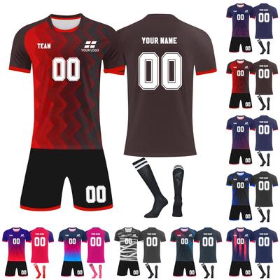 Személyre szabott ingkészlet férfi lányoknak névszámmal Egyedi futballmezek fiúknak edzőruha