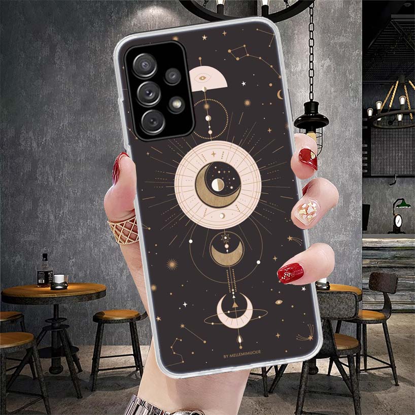 Mond Mysterium Totem Hexe Weiche Handyhülle Für Samsung Galaxy S22 S23 S24 S25 Edge S26 Ultra S20 FE S21 Plus + Hüllen Coque Galax
