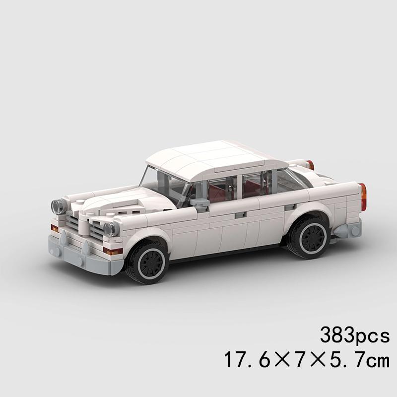 MOC Classical Speed Old Car City Super Racer Model Building Blocks Technical Sports Racing Vehicle Bricks Christmas Gift Kid Toy
