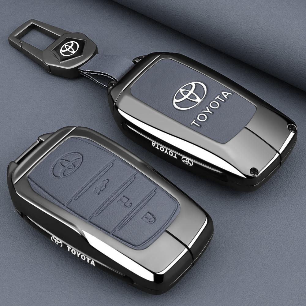 2026 New For Toyota Leather Car Key Case Cover For Toyota C-HR Hilux Fortuner Land Cruiser 200 Camry Corolla Crown RAV4 2023 202