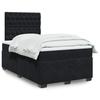 Exclusive House - Bed Slat Base with Mattress Black 120x200 Cm Velvet