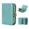 Series RFID 9 Card Coin with Coin SKY BLUE [Contacts] Contact's Women's Wallet, Full-grain Leather, Bi-fold Wallet, Blocking, Slots, Pocket, Purse,