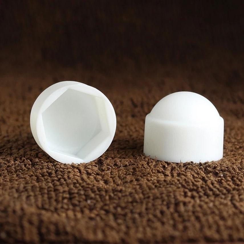 10Pcs Screw Caps Nut Covers Hexagon Plastic Screw Decorative Nut Bolt Door Lock Dome Protection M4 M5 M6 M8 M10 M12