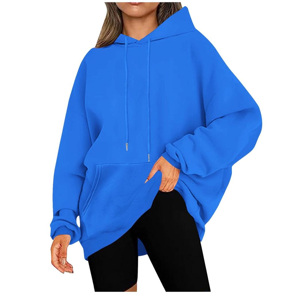 Womens Hoodies Oversized Sweatshirts Long Sleeve Casual Pullover Hooded Sweatshirt Tops