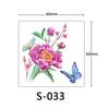 Small Flower Tattoo Sticker Female 3D Color Tattoo Sticker Rose Lotus Butterfly Flower Tattoo