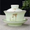 Chinese Hand Painted Kungfu Tea Set, Tureen Dehua, White Porcelain, Gaiwan, Pot Set for Travel, Fast Cup, High Quality
