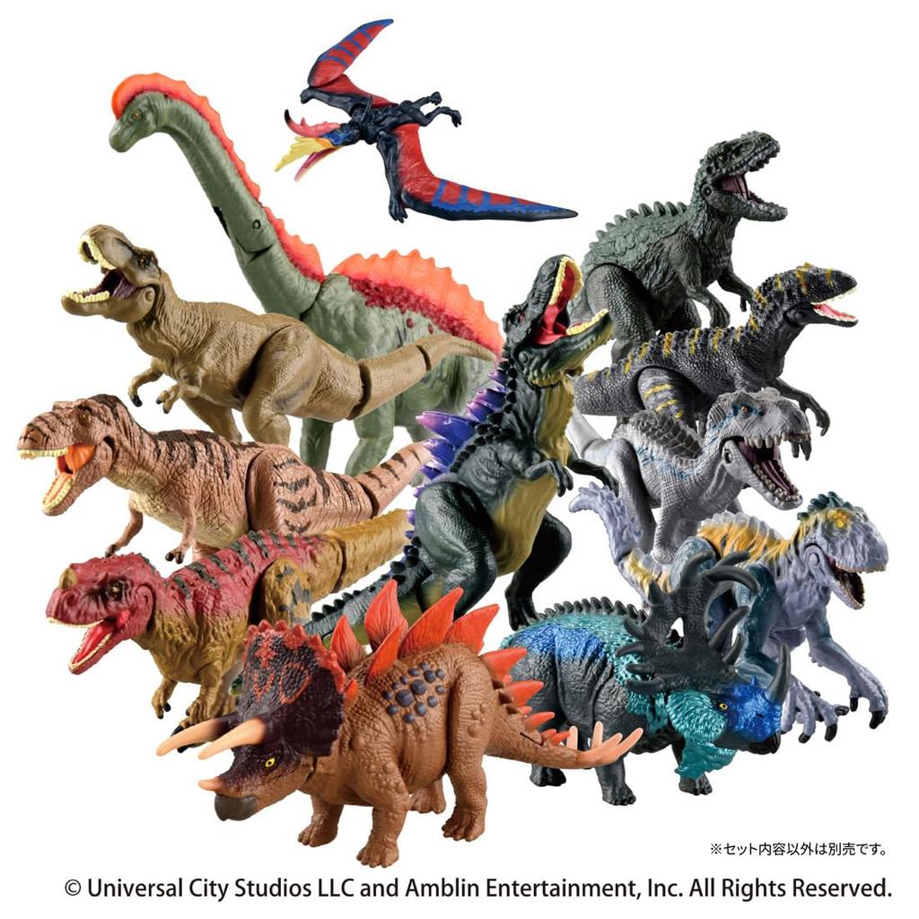 TAKARA TOMY Ania Jurassic World Alive Keramagnus VS Rexi Set Animal Dinosaur Toy (Ages 3+)