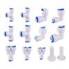 RO Water Hose Connection Straight Elbow Tee Cross 1/4" 3/8" Coupling Plastic Quick Pipe Fitting Reverse Osmosis Connector