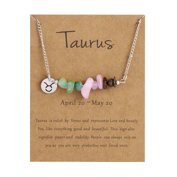 12 Constellation Sign Natural Stone Bracelet for Women Kids Aries Leo Hand Braid Cardstock Bracelet Female Jewelry Birthday Gift