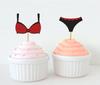 Souvenir chéri | Décorations de cupcakes pour enterrement de vie de jeune fille, soutien-gorge et culotte à paillettes, décoration de gâteau, sport