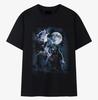 Three Wolf Moon T-Shirt Howling At Full Moon Wildlife Wolves Graphic Tee S-4xl
