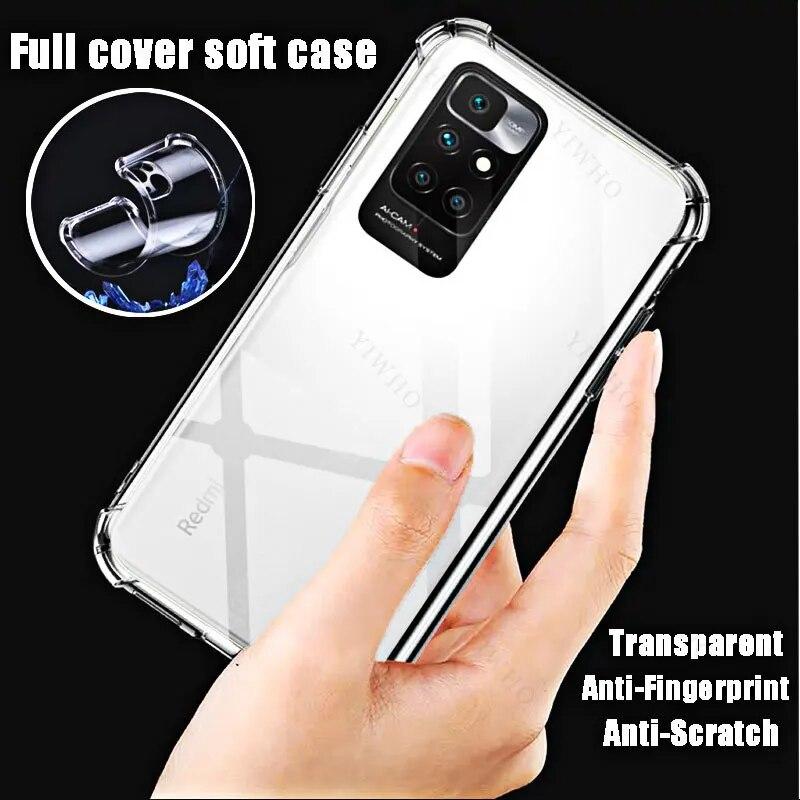 Custodia antiurto in silicone morbido per Xiaomi Redmi 10 2022 HD trasparente per Redmi 10 2022 6.5 "21121119SG Custodia antigraffio