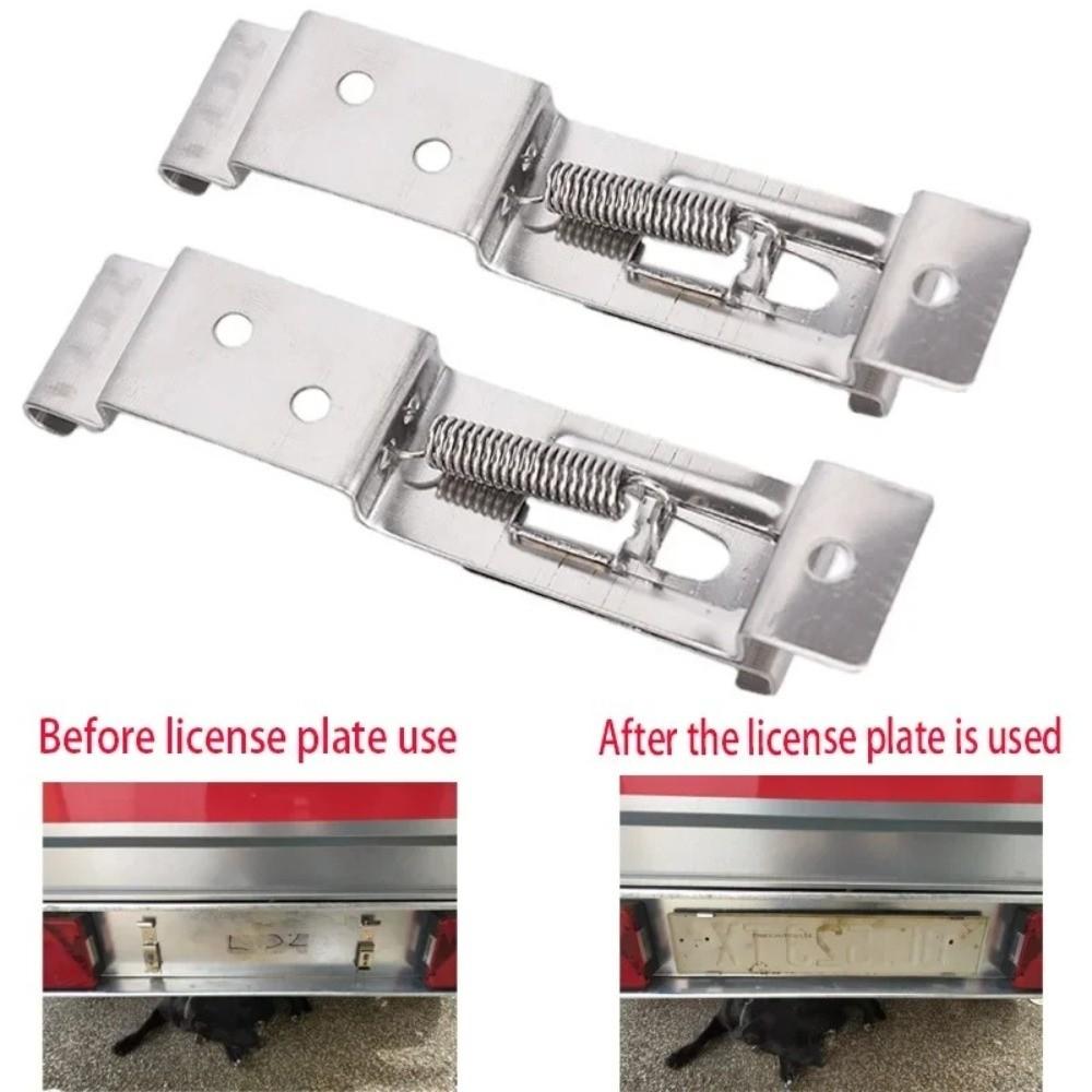 1 Pair License Plate Accessory License Plate Holder Automotive Hardware Number Plate Clips Vehicle