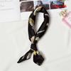 Fashion Women Elegant Square Scarf Hair Tie Band Head Neck Silk Feel Satin