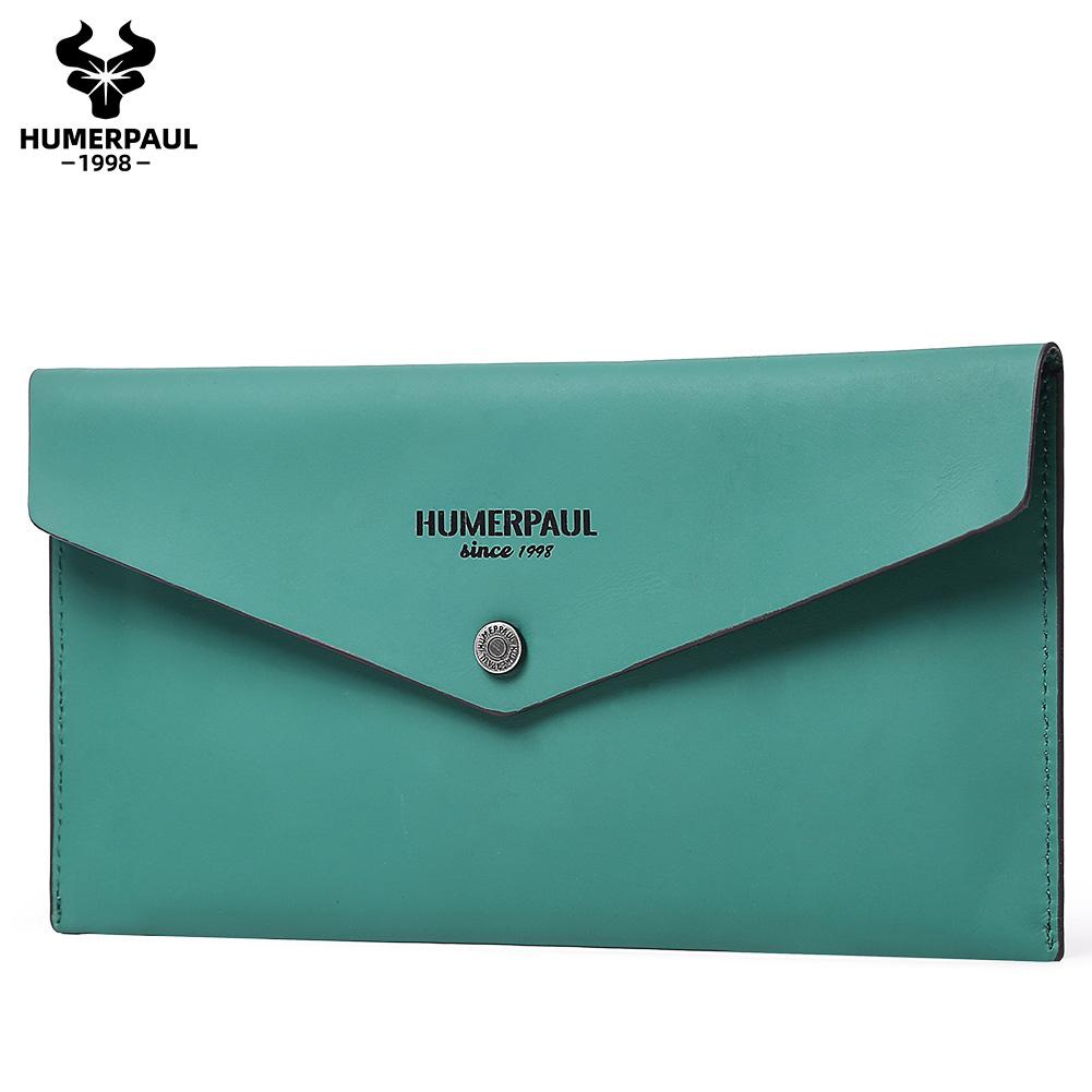 HUMERPAUL Ladies thin wallet can hold multiple large banknotes can hold mobile phones bank cards passport books
