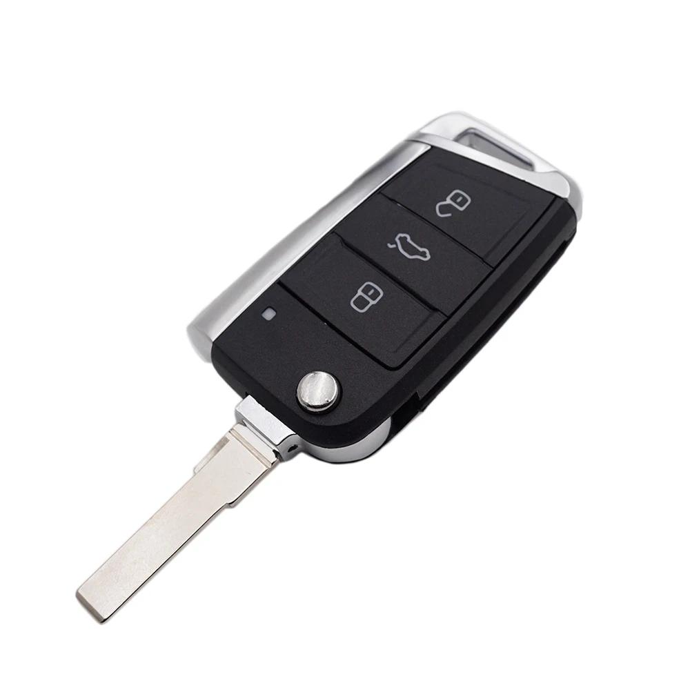 Cocolockey Fjärrnyckel Skal För Vw Polo Golf7 Mk7 Tiguan För Skoda Octavia Kodiaq Karoq För Seat Ateca Biltillbehör