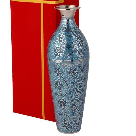 Flower Vase for Living Room Metal Home Decor Showpiece Wedding Anniversary Gift