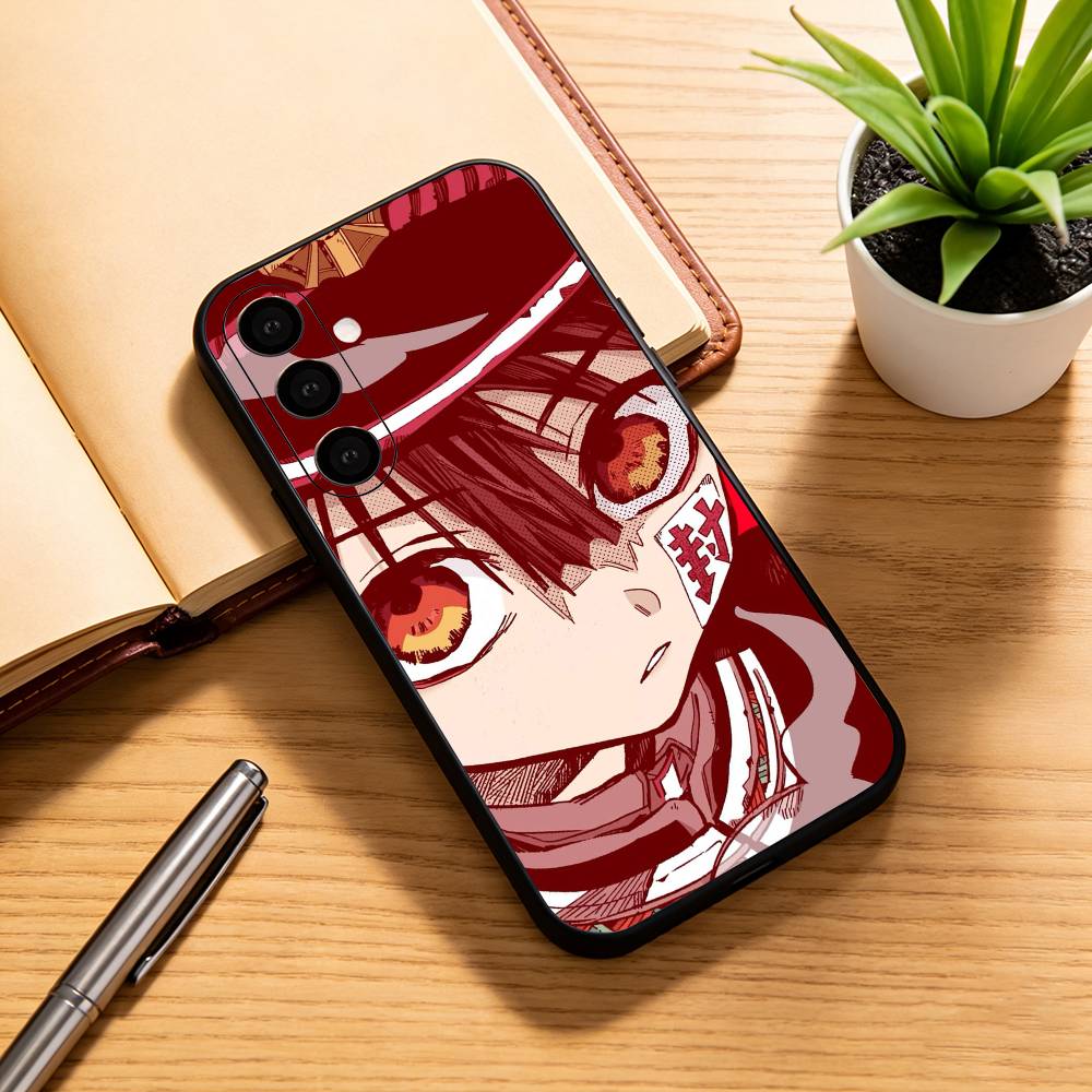 Toilet-Bound Hanako-kun Cute Anime Phone Case Black Silicone Soft For Samsung Galaxy A73,A72,A71,A70,A53,A52,A51