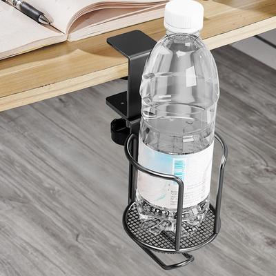Drehbarer Tischseiten-Becherhalter Büro-Schreibtisch Fester Becherhalter Rutschfest Verstellbar Wasserflaschenständer Clip-On Becherhalter