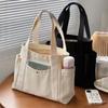 Veľkokapacitné plátenné tašky na dochádzku do práce Taška na prenášanie študentského oblečenia v školskom štýle Taška cez rameno Bolsos Para Mujer