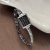 Doukou Middeleeuwse Mode Dunne Ketting Horloge Dames Licht Luxe High-End Koud Armband Gepersonaliseerd Diamant-Ingelegd Kwarts Horloge