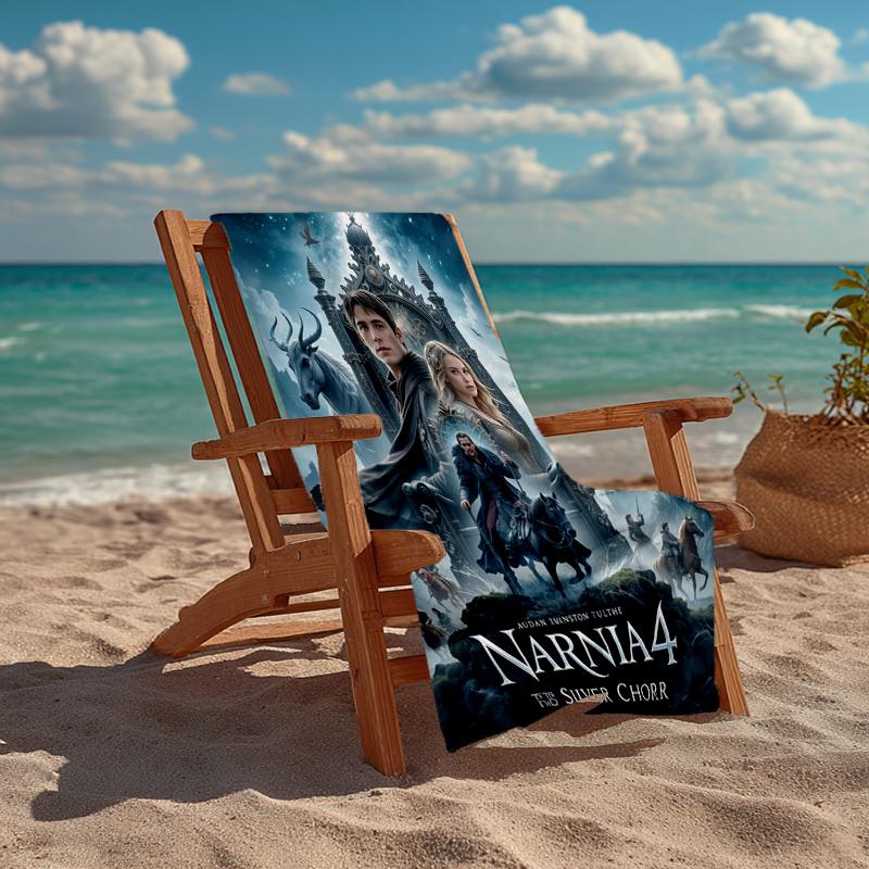 Ultra-Soft Beach Towel with The Chronicles of Narnia Theme,Ideal for Pool - Camping, Diving - Perfect Travel Essential, Vibrant Beach Towel.