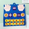 Montessori Math Busy Board Felt Early Education Toy for Kids Cognitive Learning Children Gift