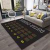 Muziek Gitaar Akkoorden Theorie Grafiek Piano Tapijt Vloerkleed Antislip Mat voor Huis Woonkamer Slaapkamer Bank Decor Kinderkamer Tapijt