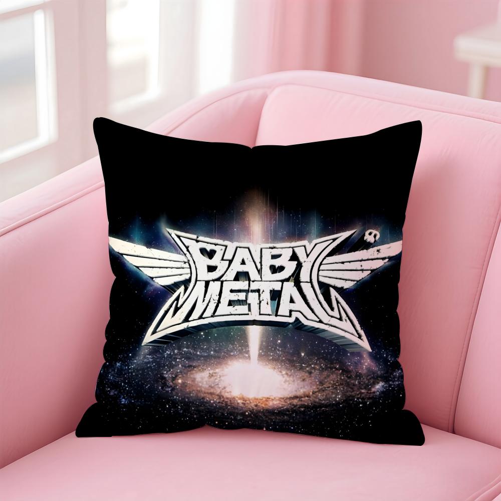 Girlgroup Metal BBBabymetal Cushion Cover Pillow Case Soft Skin Friendly Fabric Comfort  Concealed Zipper