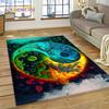 Yin and Yang 3D Naturalize Chinese Tai Chi Carpet Rug for Home Living Room Bedroom Sofa Doormat Decor,Kids Area Rug Non-slip Mat
