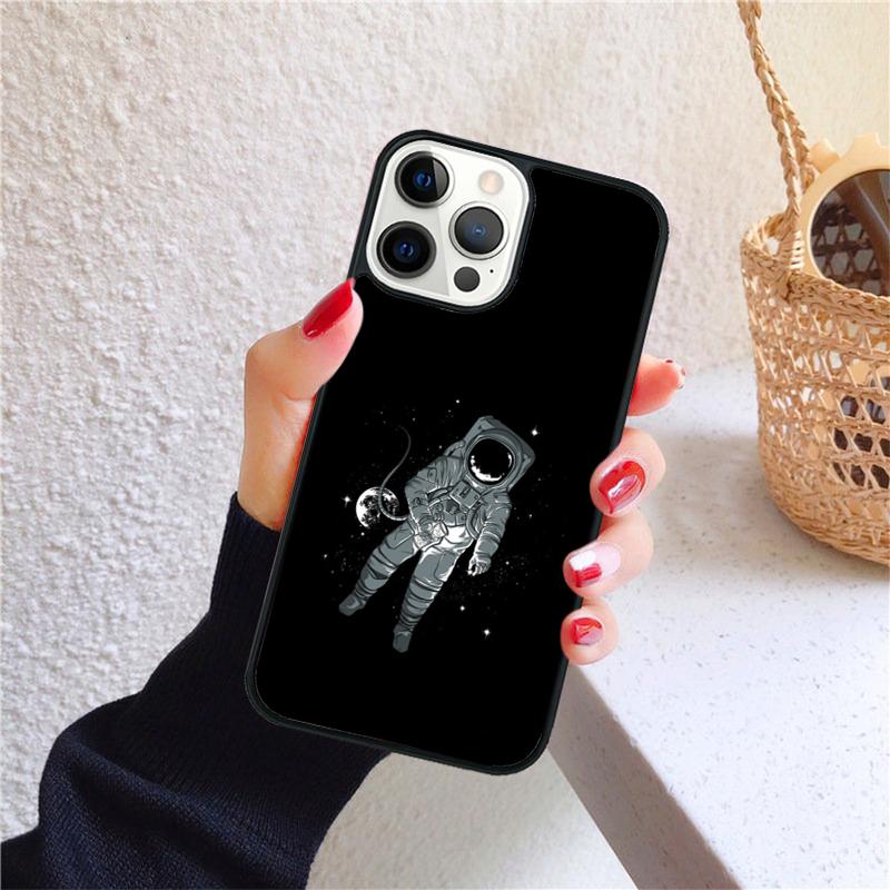 Spaceman Soft Phone Case Cover For iPhone 17 Air 16 15 14 12 13 Pro Max Plus Coque Shell Fundas