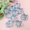 High Quality Clear Crystal 18.5mm Bracelet Making DIY Accessories 10pcs Five-pointed Star Beads for Necklace Acrylic Beaded Material