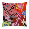 Henri Matisse Bedruckter Kissenbezug, Porträt, Ölkunst, Gemälde, dekorativer Kissenbezug, Heimdekoration, Polyester, Baumwolle, Leinen, 45 x 45 cm