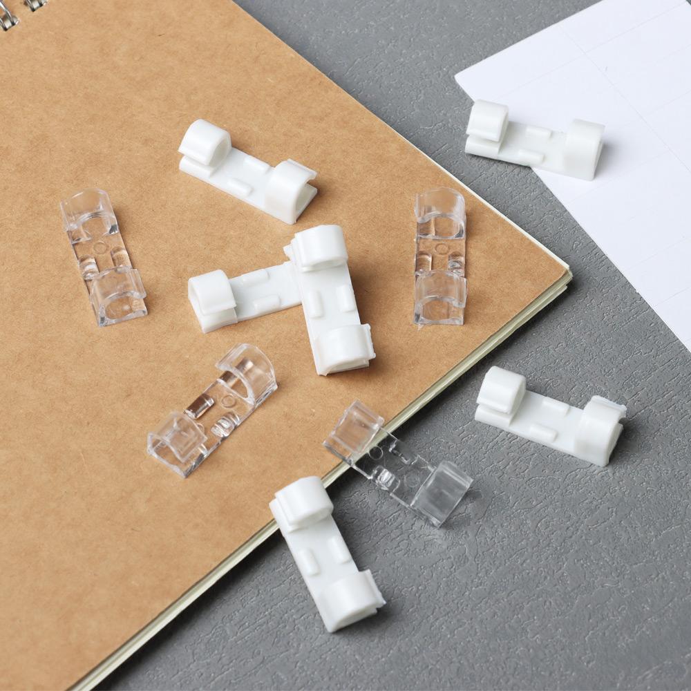 20Pcs New Practical Cable Wire Holders Storage Racks Electrical Line Collator Adhesive