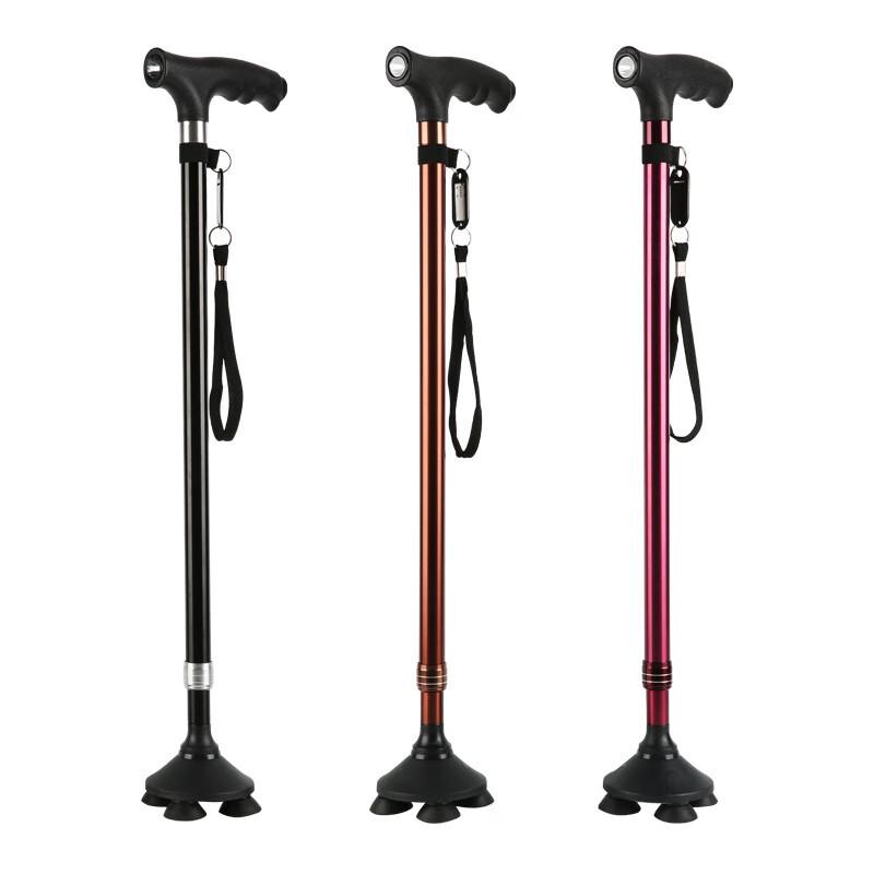 KODENOR Verstelbare Quad Basis Wandelstok met LED-licht