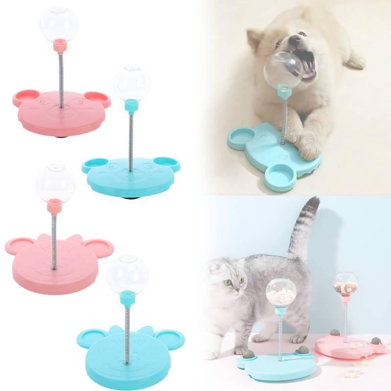 Pet Ball Toy With Food Dispenser For Cats And Small Dogs Interactive Enrichment