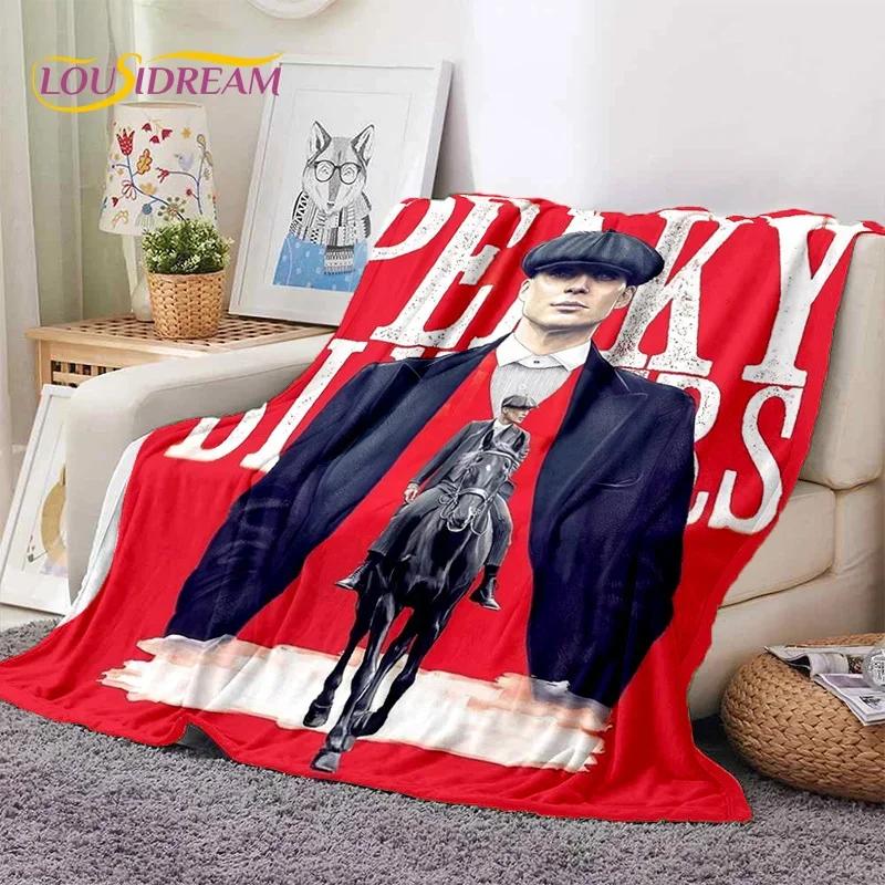 3D P-Peaky Blinders Tommy Shelby Weiche Flanelldecke für Betten Schlafzimmer Sofa Picknick, Überwurfdecke zum Zudecken Outdoor Freizeit Geschenk