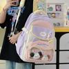 Schultasche hoher Wert ins frisch und süß, Mittelschüler Kontrastfarben, lässig, leicht und großes Fassungsvermögen