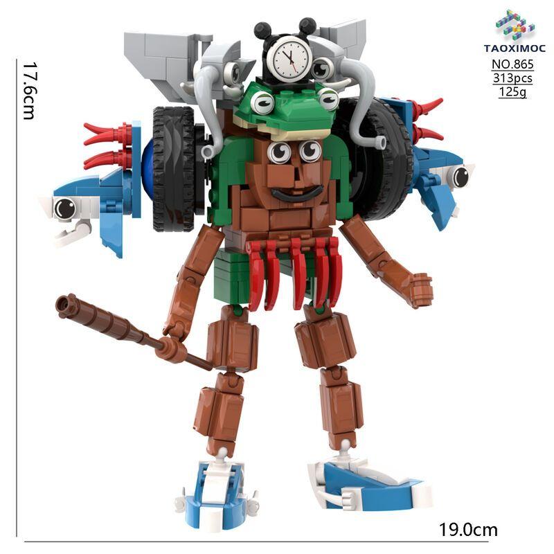 Italian Brainrot Monster Series Block Toy Tung Tung Tung Sahur Tralalelo Tralala Kids Building Blocks Collectibles Toys Gifts