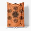 Boho Mandala Black Paisley Fleece Blanket Throw Soft Warm Decorative Bed Sofa Throw Cushion Cover Gift