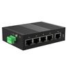WIZECONTROL 5-Port 100Mbps DIN Rail Industrial Ethernet Switch