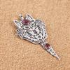 Pendentif Long en Argent Massif 925 avec Pierre Précieuse Rubellite Rose Naturelle 4" Pour Femmes Cadeau CP-26-4