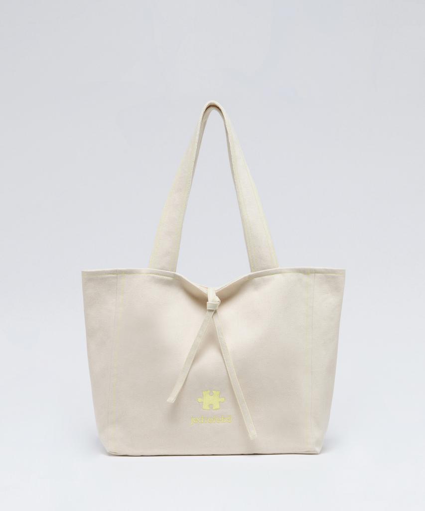 Jedrefeb5 Puzzle Reverse Big Bag Ivory