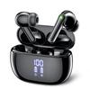 Écouteurs Bluetooth Sans Fil JGUG avec LED Numérique Binaural ENC Réduction de Bruit Longue Durée Automatique Son Complet Tactile Séparés Gauche et Droite Compact et Léger
