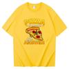 Unixes Classic Surfer Boy Pizza T-shirt Cotton T Shirt Summer T Shirts 2022 Tops Unisex T-Shirts Women Sweatshirts Unisex