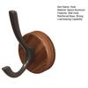 Adhesive Wall Hook No Drill Rustproof Hook with Retro Wood Grain Pattern Hanger for Bathroom Kitchen